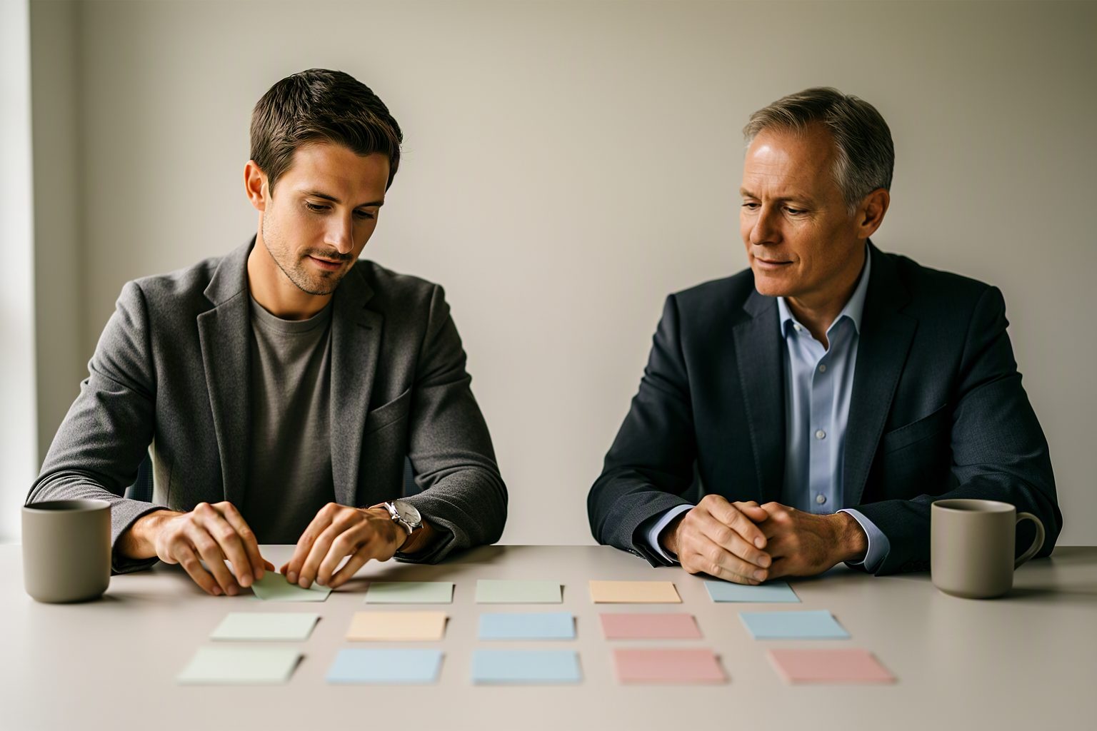 A partner manager and a consultancy managing partner at a planning session