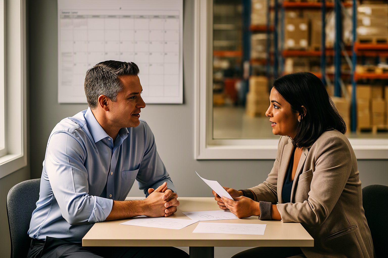 A distributor sales director and a manufacturer channel manager planning the quarter